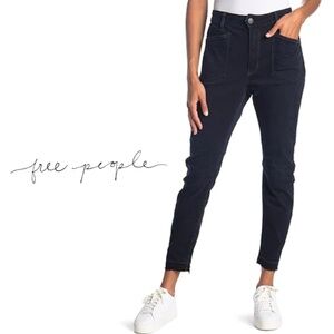 Free People We The Free Ivy Mid Rise Skinny Jeans - Dark Blue - Size 26